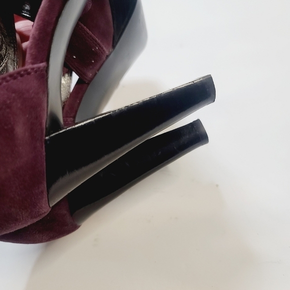 Marc Fisher Suzy Purple Strappy Mary Jane Pump High Heel 6 1/2 - Picture 8 of 16